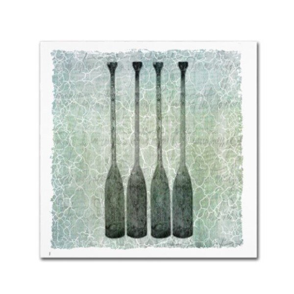 LightBoxJournal 'Life Is Better At The Lake Oars' Canvas Art, 18x18, Trademark Fine Art, Mfr#: ALI10293-C1818GG